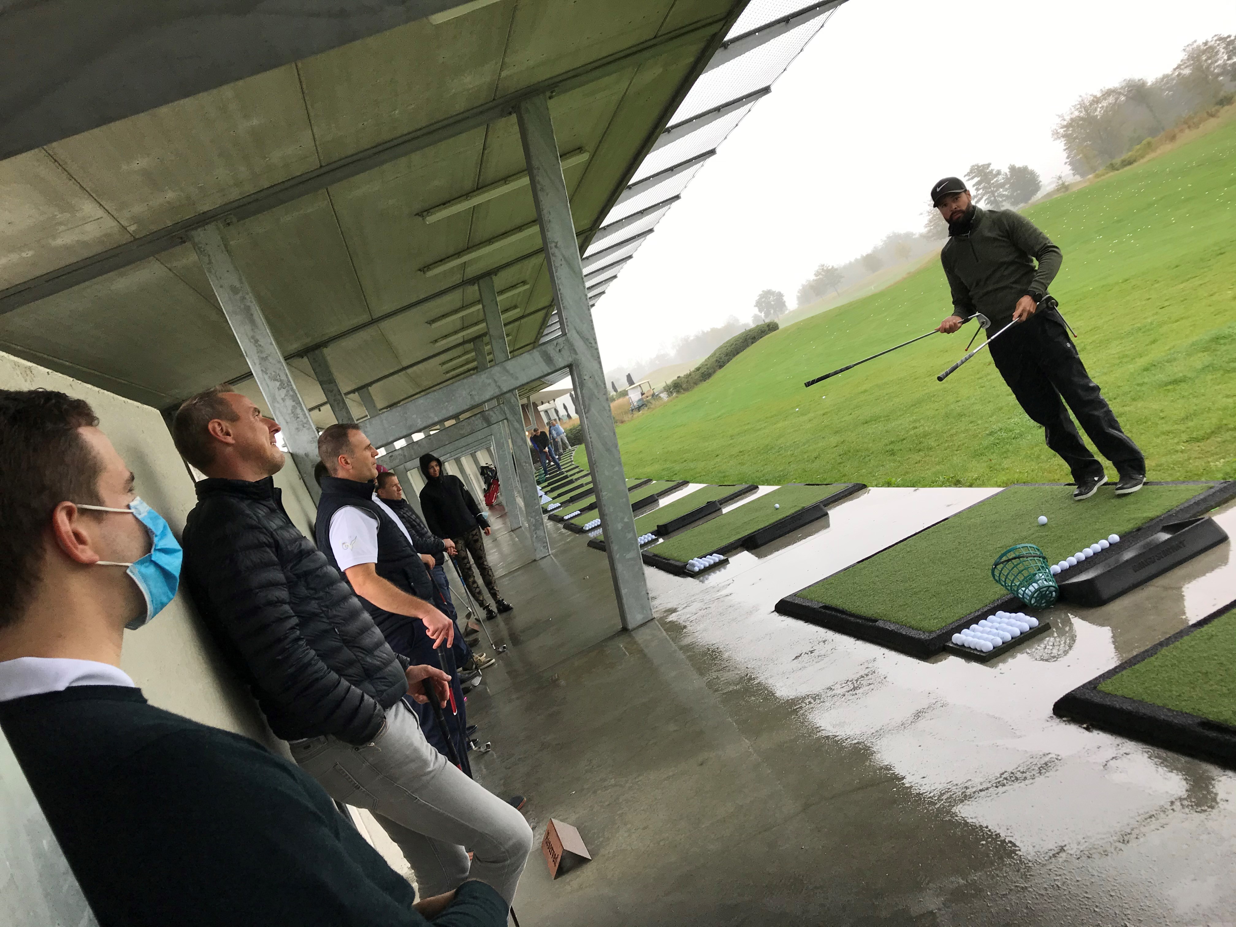 Listening to Golf Instructor at The National