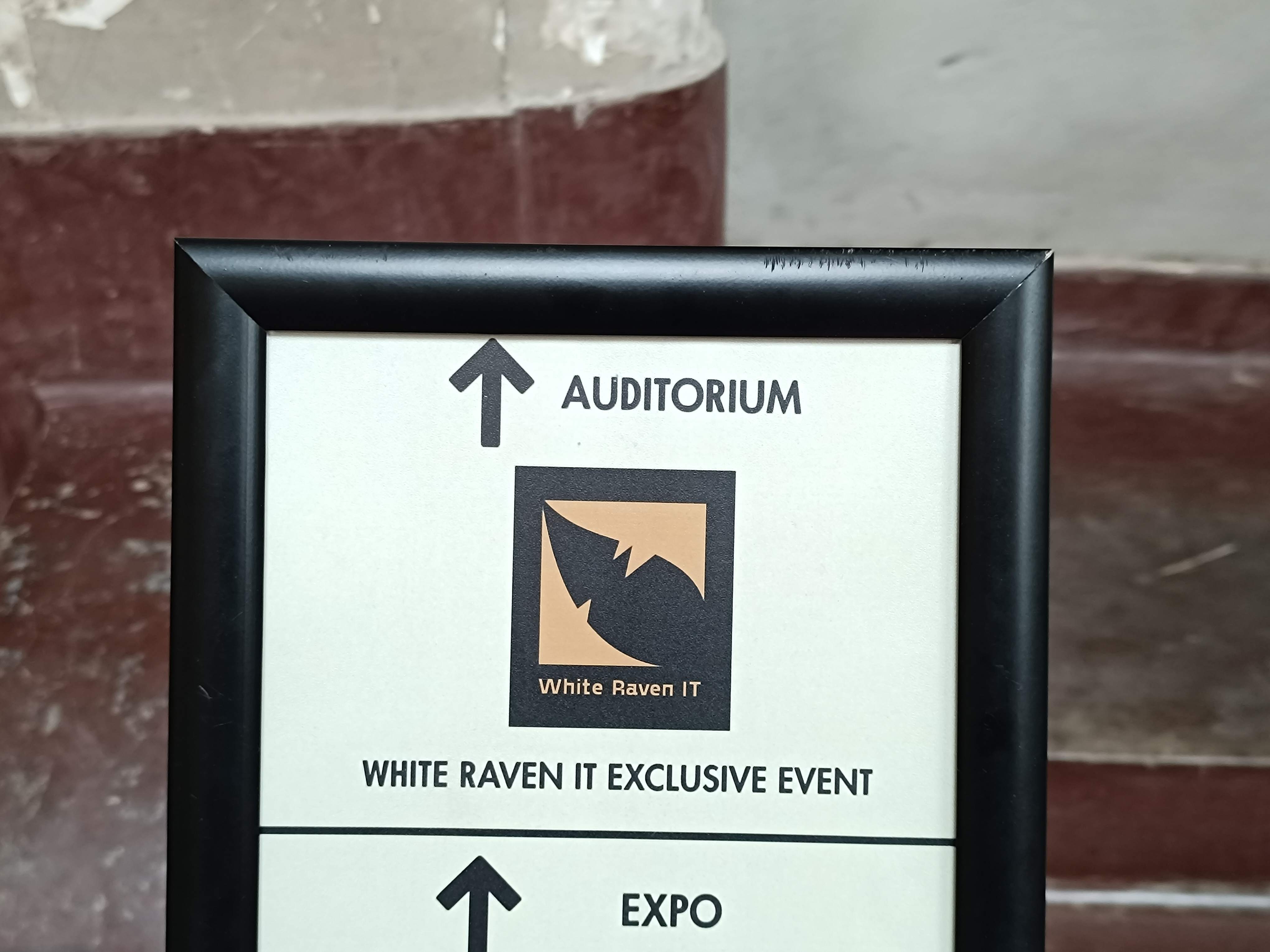 Event welcome banner – Welcome signage for the SAP Traps event, setting the tone for a day of insights and networking.